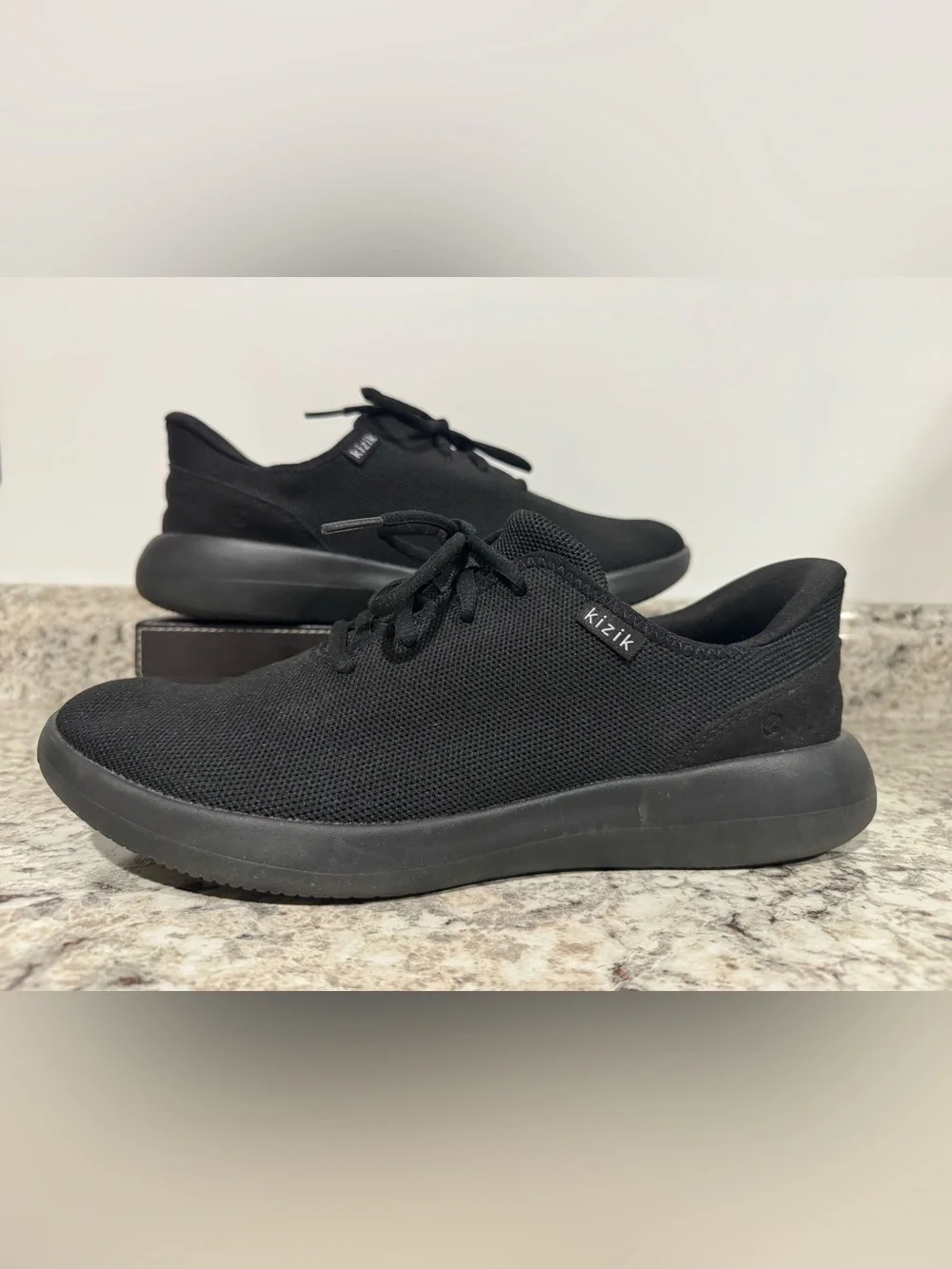 Kizik MEN'S MADRID ECO KNIT Sneakers Black Size 10